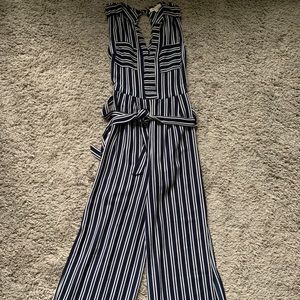 Monteau Pants Striped Jump Suit